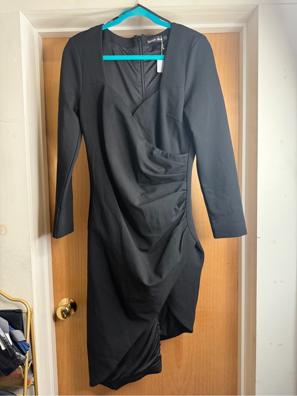 Lavish Alice Women’s Black Long Sleeve Dress. Size: 10